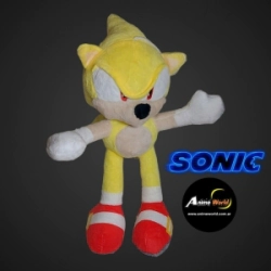 PELUCHE SONIC CHICO - SUPER SONIC (33CM APROX) (P0689)