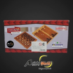 JUEGO DE MESA 3 EN 1 - AJEDREZ-DAMA-BACKGAMMON 5002-MD (A0410)