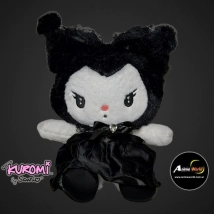 PELUCHE KUROMI CON VESTIDO IMPORTADO #2 (25CM APROX) (P0766)