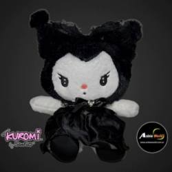 PELUCHE KUROMI CON VESTIDO IMPORTADO #2 (25CM APROX) (P0766)