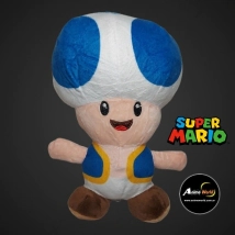 PELUCHE SUPER MARIO BROSS - HONGUITO AZUL (21CM APROX) (P0792)