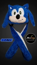 GORRO PELUCHE LEVANTA OREJAS SONIC (60CM APROX) (P0797)