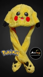 GORRO PELUCHE LEVANTA OREJAS PIKACHU (60CM APROX) (P0798)