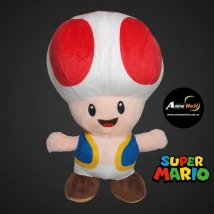 PELUCHE SUPER MARIO BROSS - HONGUITO ROJO (22CM APROX) (P0841)