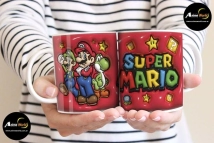 TAZA PLASTICA - SUPER MARIO BROSS #9 (T0205)