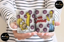 TAZA PLASTICA - LOS SIMPSONS #1 (T0224)