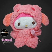 PELUCHE KUROMI CON CAPUCHA #3 (22CM APROX) (P0927)