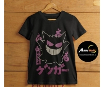 REMERA ALGODON IMPORTADO + POKEMON GENGAR (TALLA L) (R0964)