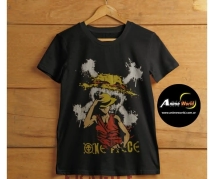 REMERA ALGODON IMPORTADO + ONE PIECE (TALLA M) (R0966)