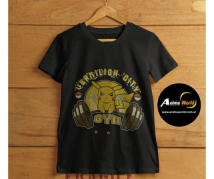 REMERA ALGODON IMPORTADO + POKEMON PIKACHU GYM (TALLA S) (R0970)