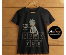 REMERA ALGODON IMPORTADO + RICK AND MORTY (TALLA M) (R0974)