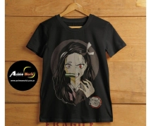 REMERA ALGODON IMPORTADO + DEMON SLAYER NEZUKO (TALLA L) (R0977)