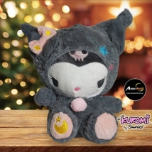 PELUCHE KUROMI + CON CAPUCHA #6 (22CM APROX) (P0946)
