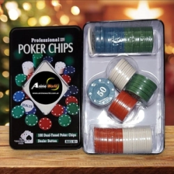 JUEGO DE MESA FICHAS DE POKER EN COFRE (A0436)