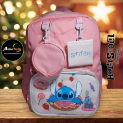 MOCHILA STITCH ROSA #1 (27x35CM APROX) (M0032)