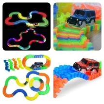 PISTA TRACK MAGICA GLOW TRACKS 165PCS (CAJA 25x26CM) (A0458)