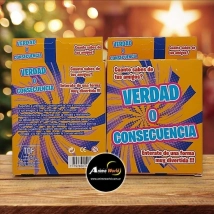 JUEGO DE CARTAS- VERDAD O CONSECUENCIA (REPLICA) (A0466)