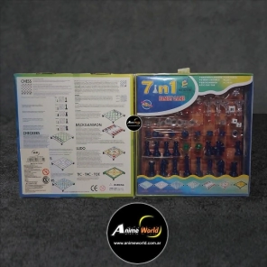 JUEGO DE MESA 7EN1 AJEDREZ MAGNETICO-LUDO-ETC 19.5X20.5X2.5CM SD18335 (A0477)