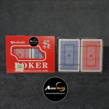 JUEGO DE CARTAS POKER 2 MAZOS EN CAJA PLASTICO 1569 (A0479)