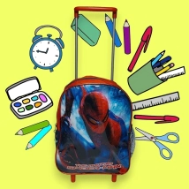 MOCHILA SPIDERMAN #3 CON CARRO (25x33x13CM APROX) (M0035)
