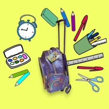 MOCHILA CAMPANITA #1 CON CARRO (30x33x12CM APROX) (M0043)