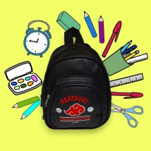 MOCHILA MINI NARUTO #1 ECOCUERO (18x22x13CM APROX) (M0047)