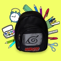 MOCHILA MINI NARUTO #2 ECOCUERO (18x22x13CM APROX) (M0048)