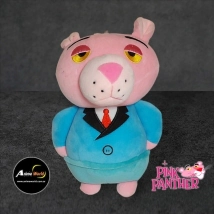PELUCHE PANTERA ROSA TRAJE CELESTE (25CM APROX) (P1098)