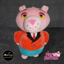 PELUCHE PANTERA ROSA TRAJE ROSA (25CM APROX) (P1099)