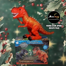 DINOSAURIO A PILA DP6 REX (MOV LUZ Y SONIDO) INCLUYE PILAS (32CM APROX) (A0491)