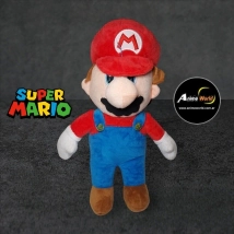 PELUCHE SUPER MARIO BROSS MEDIANO - MARIO PARADO ROJO (33CM APROX) (P1126)
