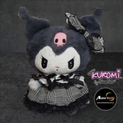 PELUCHE KUROMI CON VESTIDO IMPORTADO #4 (28CM APROX) (P1182)