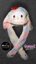 GORRO PELUCHE LEVANTA OREJAS KITTY-KUROMI #6 (60CM APROX) (P1200)