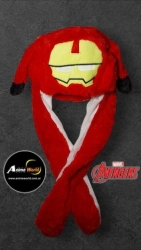 GORRO PELUCHE LEVANTA OREJAS IRON MAN (60CM APROX) (P1203)