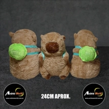 PELUCHE CARPINCHO-CAPIBARA #4 CON MOCHILA (24CM APROX) (P1322)