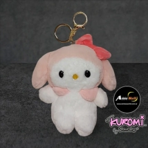 PELUCHE LLAVERO PREMIUM - KUROMI #1 (15CM APROX) (P1339)