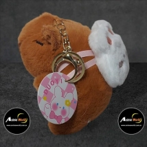 PELUCHE LLAVERO PREMIUM - CARPINCHO-CAPIBARA CON MOCHILA #2 (13CM APROX) (P1343)