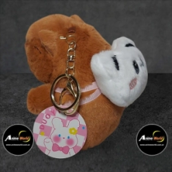 PELUCHE LLAVERO PREMIUM - CARPINCHO-CAPIBARA CON MOCHILA #3 (13CM APROX) (P1344)