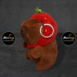 PELUCHE LLAVERO PREMIUM - CARPINCHO-CAPIBARA DISFRAZ #1 (15CM APROX) (P1351)