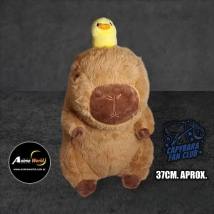 PELUCHE CARPINCHO-CAPIBARA CON PATITO IMPORTADO (37CM APROX) (P1353)