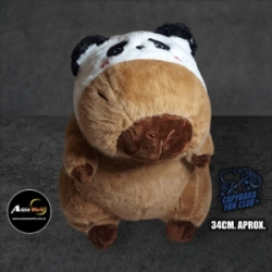 PELUCHE CARPINCHO-CAPIBARA DISFRAZ PANDA MEDIANO (33CM APROX) (P1354)