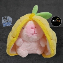 PELUCHE LLAVERO PREMIUM - CARPINCHO-CAPIBARA FRUTA #1 (15CM APROX) (P1367)