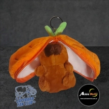 PELUCHE LLAVERO PREMIUM - CARPINCHO-CAPIBARA FRUTA #4 (15CM APROX) (P1370)