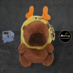 PELUCHE LLAVERO PREMIUM - CARPINCHO-CAPIBARA DISFRAZ #4 (15CM APROX) (P1373)
