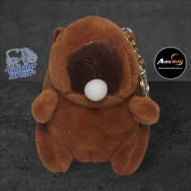 PELUCHE LLAVERO PREMIUM - CARPINCHO-CAPIBARA GLOBO #5 (15CM APROX) (P1374)