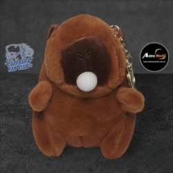 PELUCHE LLAVERO PREMIUM - CARPINCHO-CAPIBARA GLOBO #5 (15CM APROX) (P1374)