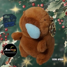 PELUCHE LLAVERO PREMIUM - CARPINCHO-CAPIBARA RESFRIADO #1 (13CM APROX) (P1375)