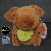PELUCHE LLAVERO PREMIUM- CARPINCHO-CAPIBARA CUERDA ALAS #1 (13CM APROX) (P1379)
