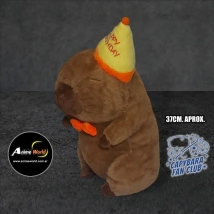 PELUCHE CARPINCHO-CAPIBARA CUMPLEA&Ntilde;OS IMPORTADO (37CM APROX) (P1385)