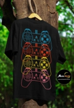 REMERA ALGODON IMPORTADO + JOSTICK PLAYSTATION #1 (TALLA L) (R1016)